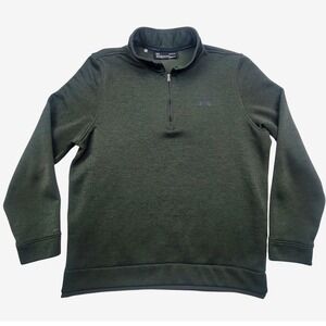 Under Armour Golf ColdGear Storm Quarter Zip Pullover Forest Green Mens Large LG